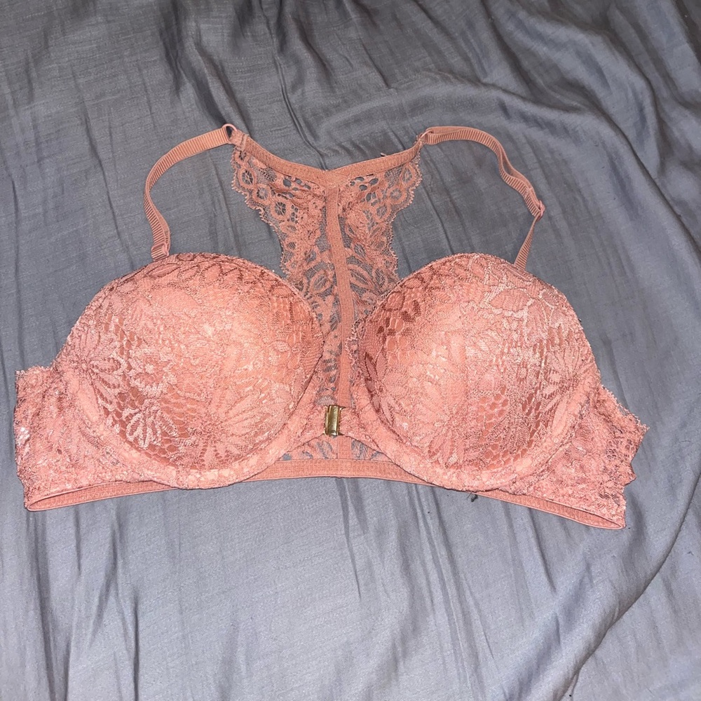 pink lace push-up bra size 34 a